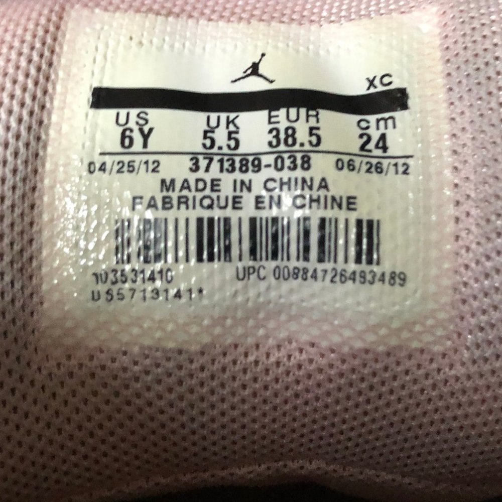 Nike Air Jordan 23 Flight Girls Youth Pink Grey - Picture 10 of 10